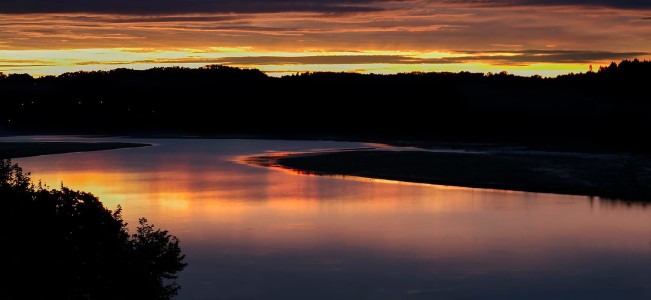 Amanece en la ria